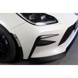 GROW Design Clear Coated Carbon Fiber Front Canards for 2021+ Toyota GR 86 - GRDE-GR86-CFRP-FC-CC