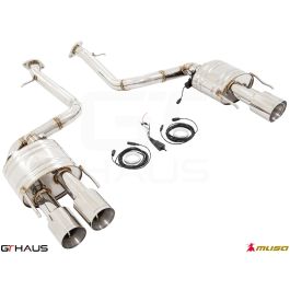 GTHaus Musa/Meisterschaft Stainless Steel GTS Ultimate Performance Exhaust With 4x102mm Round Tips Lexus GS-F 16-17 - LE0321506