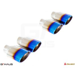 GTHaus Meisterschaft Titanium 4x120x80mm Oval Exhaust Tip Upgrade Titanium Exhaust Tips for Lexus GS-F 2015-2020 - LE0324002