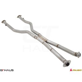 GTHaus Meisterschaft Cat-Back LSR Pipe (Front + Mid Section) Stainless Steel Midpipe for Lexus RC-F 2015-2022 - LE0523001
