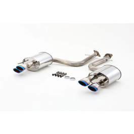 TOM'S Racing Stainless Axleback Exhaust System (TOM'S Barrel/Titanium Color Burnt Tips) for 2022+ Lexus IS500 - TMS-17400-TUE35