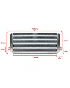 Greddy Universal Intercooler Spec Type-24, Bottom 60mm Inlet|Outlet- GRED-12001411