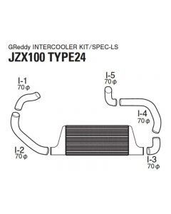Greddy Type24F Intercooler Kit Toyota Mark II JZX100 1992-2006- GRED-12010210