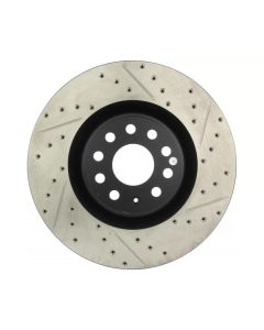 StopTech Sport Drilled/Slotted Brake Rotor Front Left Volkswagen- STOP-127.33112L