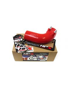 HPS Red Reinforced Silicone Post MAF Air Intake Hose Kit for Lexus 08-12 ISF V8 5.0L- HPS-18521-RED