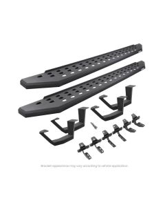 Go Rhino Textured Black RB10 Running Boards w/ Brackets 2 Pairs Drop Steps Kit Toyota Tundra Double