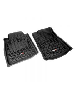 Rugged Ridge All Terrain Floor Liner, Front Pair, Black, Auto 05-11 Tacoma Toyota Tacoma 2005-2011- RUGG-82904.10