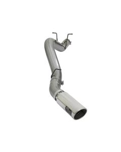 aFe POWER Large Bore-HD 5" 409 Stainless Steel DPF-Back Exhaust System GM Diesel Trucks 2017 V8-6.6L