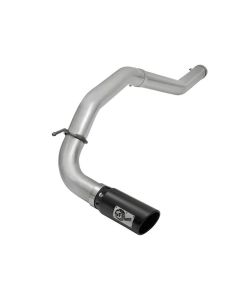 aFe POWER Large Bore HD 4" DPF-Back Stainless Steel Exhaust System w/ Black Tip Nissan Titan XD 16-1