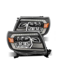 Toyota Tacoma  LED Crystal Headlights Black  2005-2011 Alpharex- ALPH-880735