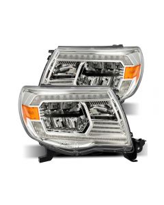 Toyota Tacoma  LED Crystal Headlights Chrome 2005-2011 Alpharex- ALPH-880734