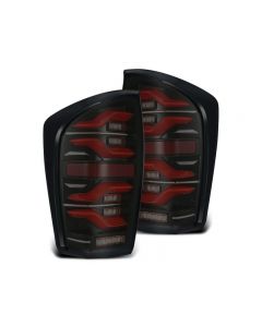 AlphaRex LUXX-Series LED Tail Lights Black-Red Toyota Tacoma 2016-2021- ALPH-680000