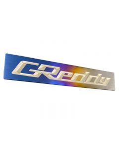 GReddy Performance Optional "Burnt Ti" Titanium GReddy Logo Emblem- GRED-18000201