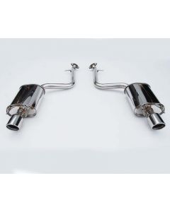 Invidia Q300 Axleback Rolled Stainless Steel Polished Tips Lexus IS350 | IS250 2014- HS13LISG3S