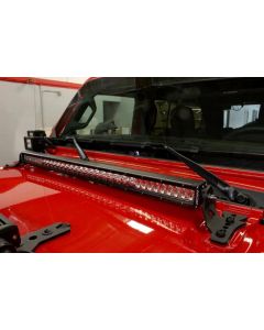 Go Rhino Jeep Wrangler JL, JLU & JT Hood hinge Mount for a 30" Single Row LED Bar Jeep- GO R-731300T