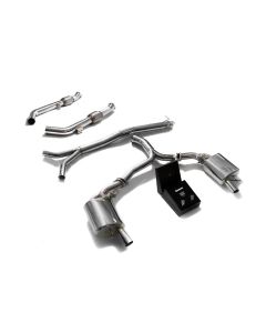 ARMYTRIX Stainless Steel Valvetronic Catback Exhaust System for OEM Diffuser Mercedes-Benz C400 | C450 | C43 AMG W205 2015-2021- ARMY-MBC45-C