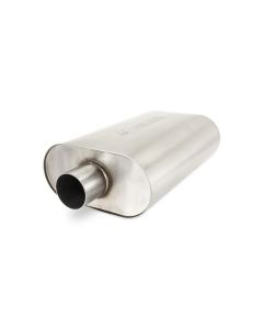 Mishimoto Universal Brushed Muffler w/ 2.5" Center Inlet/Outlet- MISH-MMEXH-MF-25CCBR