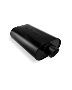 Mishimoto Universal Black Muffler Angled Tip w/ 2.5" Center Inlet/Outlet- MISH-MMEXH-MF-AT-25CCBK