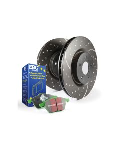 EBC Brakes S3KR Kit Number REAR Disc Brake Pad and Rotor Kit DP61682+GD7230 Rear- S3KR1071