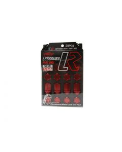 Project Kics Leggdura Racing Red M12x1.50 Lug Nuts