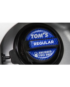 TOM'S Racing Fuel Cap Garnish Sticker Regular Octane / Blue Color - TMS-77315-TS001-B2