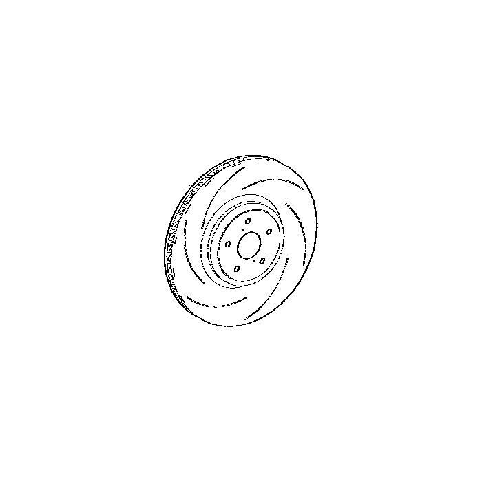 OEM Lexus Brembo Front Left Replacement Rotor for Lexus RC F / GS F